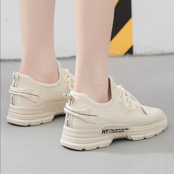 Shein White Tennis Shoes - Picture 3 of 4